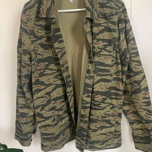 Obey Camouflage Jacket with Olive Tones